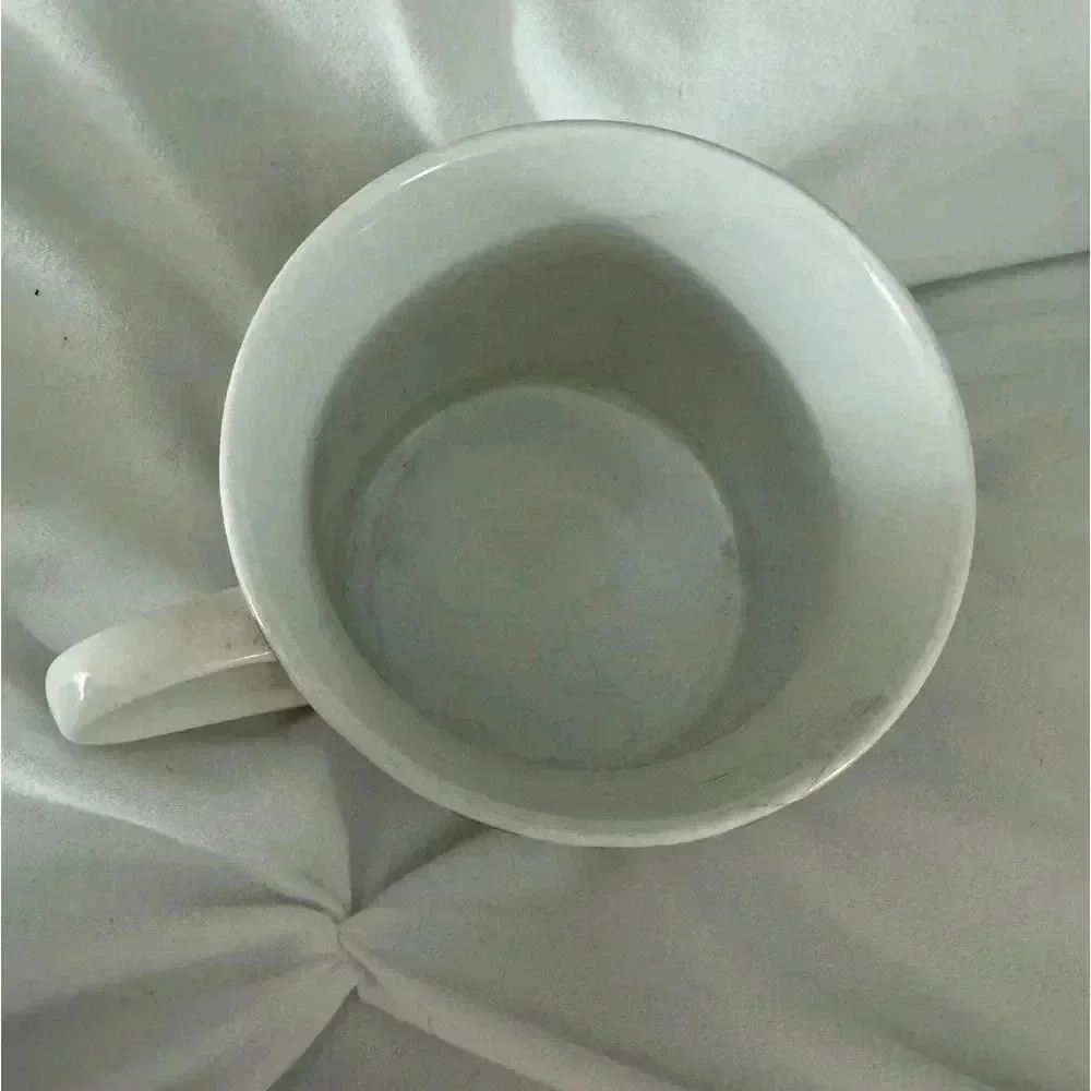 Vintage Goose Duck Bird Coffee Mug Cup Checkered Border 90’s Country Farmhouse - Picture 4 of 7